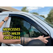 Дефлектори вікон Mercedes Vito W-639 Viano 2003-2015 накладні (DEFL) Q2